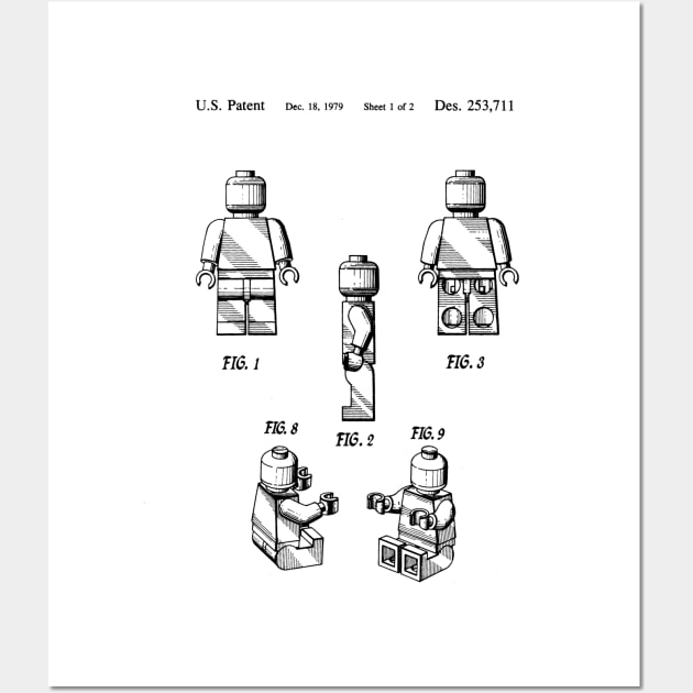 LEGO Minifig Patent Wall Art by DennisMcCarson
